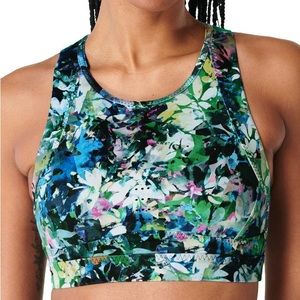 Sweaty Betty Super Sculpt Floral Print Sports Bra Size XS